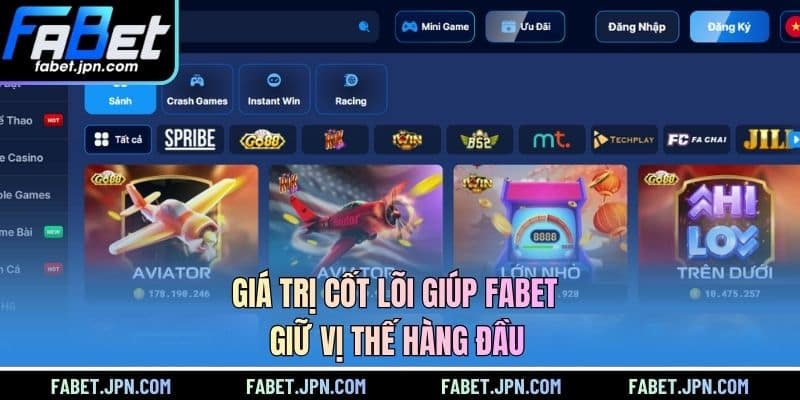 Giá trị cốt lõi giúp FABET giữ vị thế hàng đầu 